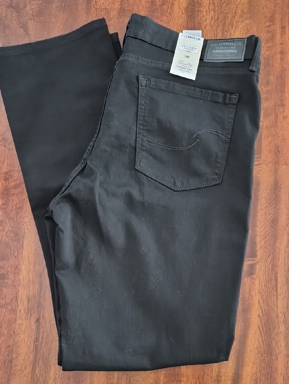 BNWT Black Levis Straight Leg Jeans 14m 32 X 32